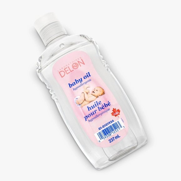 Baby Oil Hypoallergenic by Delon - Made In Canada - Picture 2 of 2
